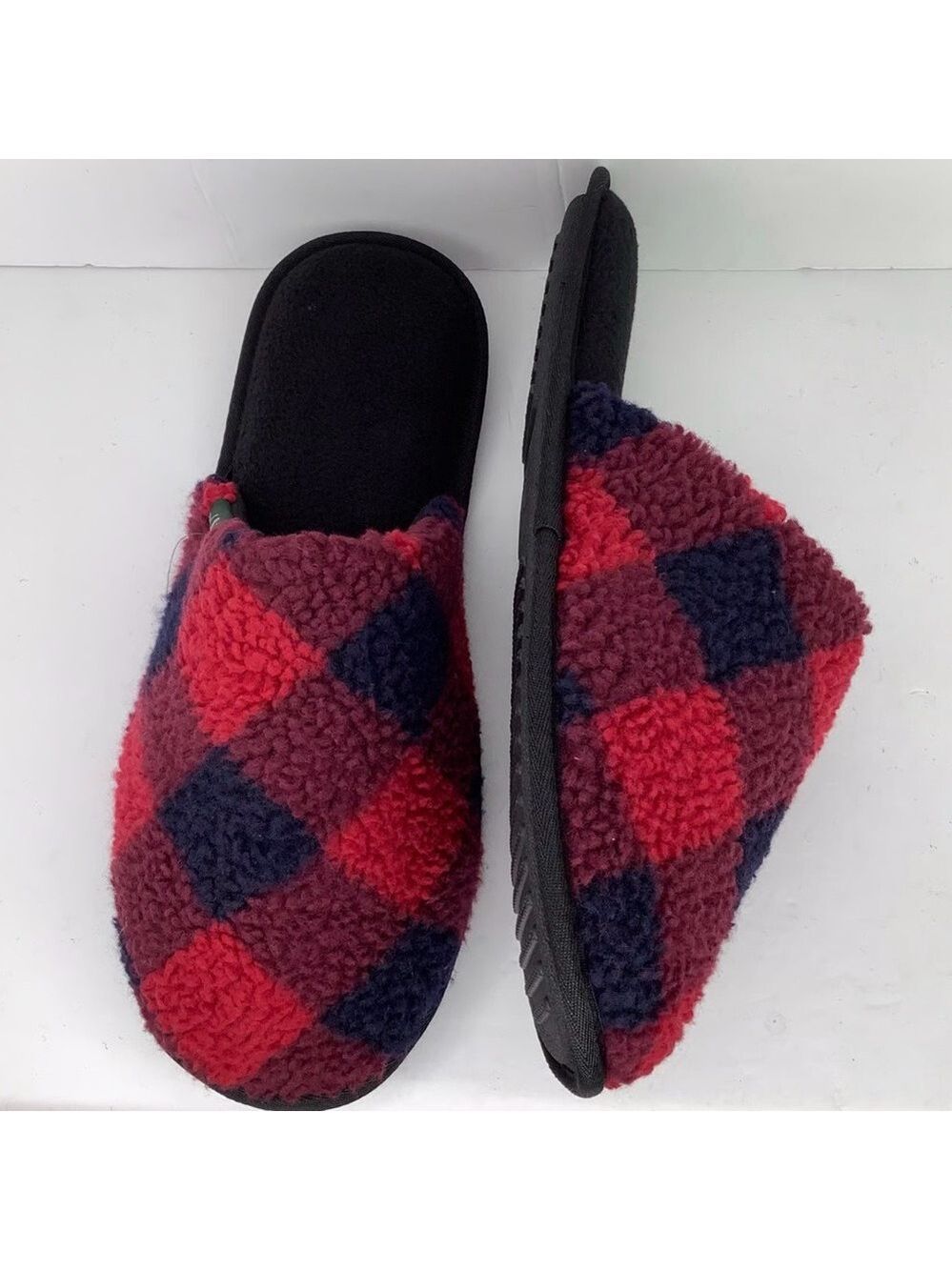 Woolrich Red and Black Plaid Slip-On Loafers